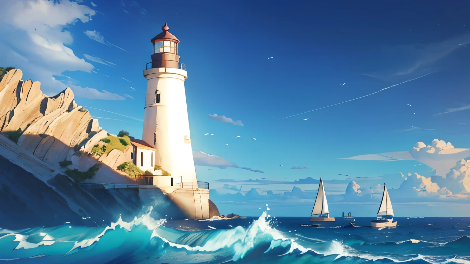 in a coastal town, The waves whisper secrets,The salty breeze caresses the shore, A lighthouse stands - a lighthouse that brings hope and guidance to sailors lost at sea.. But buried deep within the walls of this lighthouse is a secret - a secret that time has forgotten..