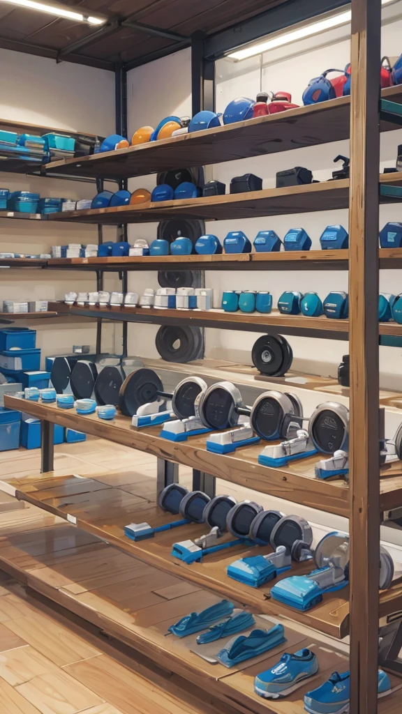 Sports equipment dumbbells etc