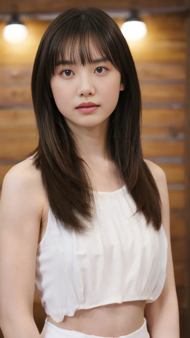 ((upper body:1.5)), ((looking at viewer:1.5)), ((look into the viewer's eyes:1.5)), BREAK ((night walk:1.5)), BREAK ((20 years old.:1.5)), (beautiful straight light brown long hair:1.7), ((asymmetrical bangs)), ((Scared:1.5)), I wear clothes, (top-quality, 16K, masterpiece:1.3), top quality, masterpiece, high resolution, photorealistic, (raw photo), live shooting, 16k wallpaper, perfection, professional lighting, very detailed, fine details, Hyperrealism, hyper realistic, realistic, japanese, (super detailed), (Photorealsitic:1.5), high-level image quality, very detailed, depth of field, (most beautiful), (dramatic lighting:1.2), (cinematic lighting:1.2), ambient lighting, (front lighting:1.2), highest precision, detailed fingers, detailed hands, detailed eyes, detailed skin texture, textured skin, realistic smooth soft skin, (perfect body proportion), (seductive emotion:1.3), (soft and plump thighs:1.2), (short torso:1.5), detailed face, detailed finger, clear eyes, gentle eyes, accurately drawn arms, accurate and perfect human anatomy, white and soft thighs, realistic smooth soft skin,