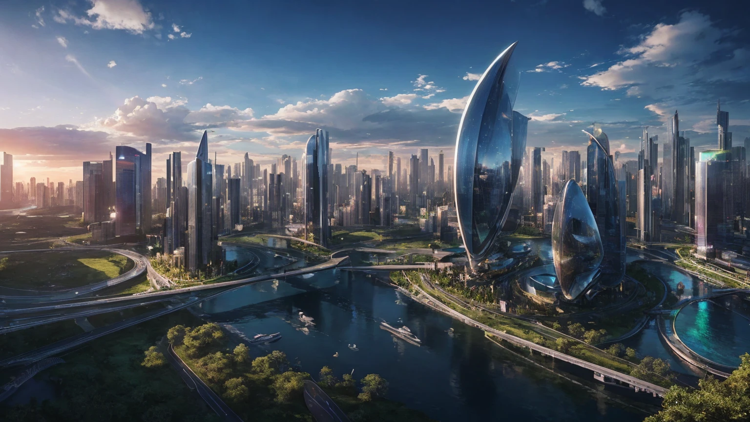 (Best quality,4K,8K,A high resolution,Masterpiece:1.2),Ultra-detailed,(Realistic,Photorealistic,photo-realistic:1.37),Futuristic floating city,Futuristic technology,Huge urban high-tech tablet platform,Airship,Floating in the sky,Futuristic city,Small airships around,High-tech hemispherical platform,Colorful lights,Advanced architecture,modernn architecture,skyscrapper,Access the cloud,Scenic beauty,view over city,Impressive design,Blend seamlessly with nature,energetic and vibrant atmosphere,Futuristic transportation system,Parking is suspended,Transparent path,Lush greenery,Sky gardens,cascading waterfalls,Magnificent skyline,reflections on the water,Sparkling river,Architectural innovation,futuristic skyscrapers,Transparent dome,The shape of the building is unusual,Elevated walkway,Impressive skyline,Glowing lights,Futuristic technology,Minimalist design,Scenic spots,Panoramic view,Cloud Piercing Tower,Vibrant colors,epic sunrise,epic sunset,Dazzling light display,magical ambiance,The future city,Urban Utopia,LuxuryLifestyle,Innovative energy,sustainable development,Smart city technology,Advanced infrastructure,Tranquil atmosphere,Nature and technology live in harmony,Awesome cityscape,Unprecedented urban planning,Architecture connects seamlessly with nature,High-tech metropolis,A cutting-edge engineering marvel,The future of urban living,Visionary architectural concept,Energy-efficient buildings,Harmony with the environment,A city floating above the clouds,Utopian dreams become reality,The possibilities are endless,State-of-the-art transportation network,Green energy integration,Innovative materials,Impressive holographic display,Advanced communication system,Breathtaking aerial view,Quiet and peaceful environment,Modernist aesthetics,Ethereal beauty