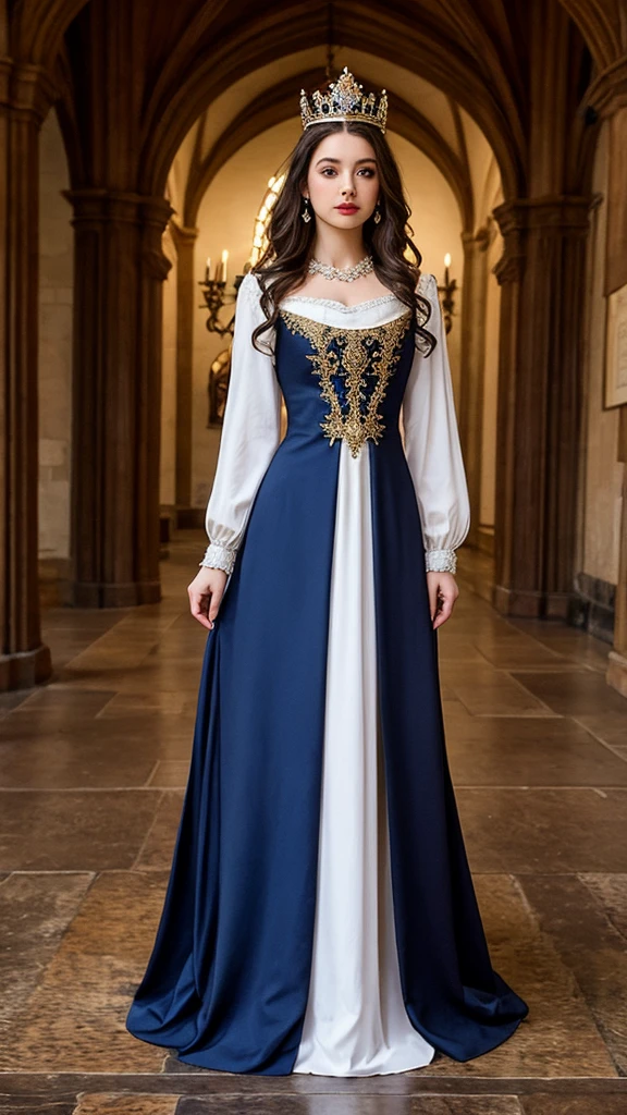Beautiful Female ,Medieval princess, Long Dress