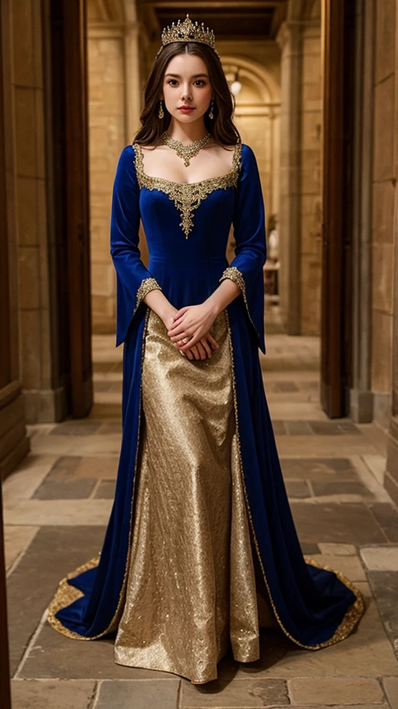 Beautiful Female ,Medieval princess, Long Dress