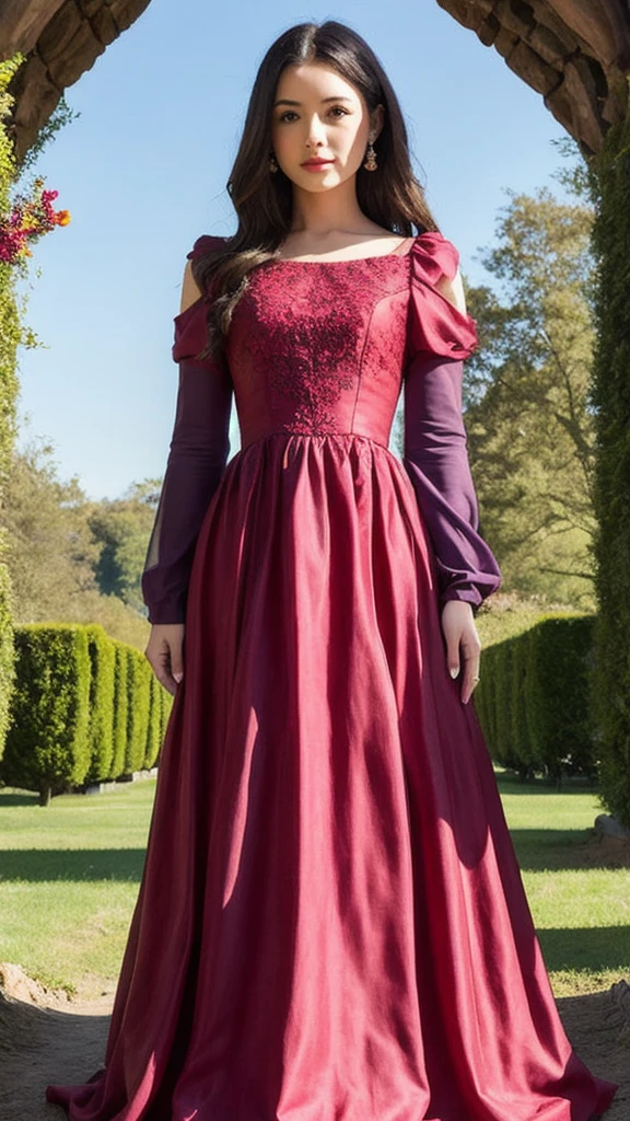Beautiful Female ,Medieval princess, Long Dress