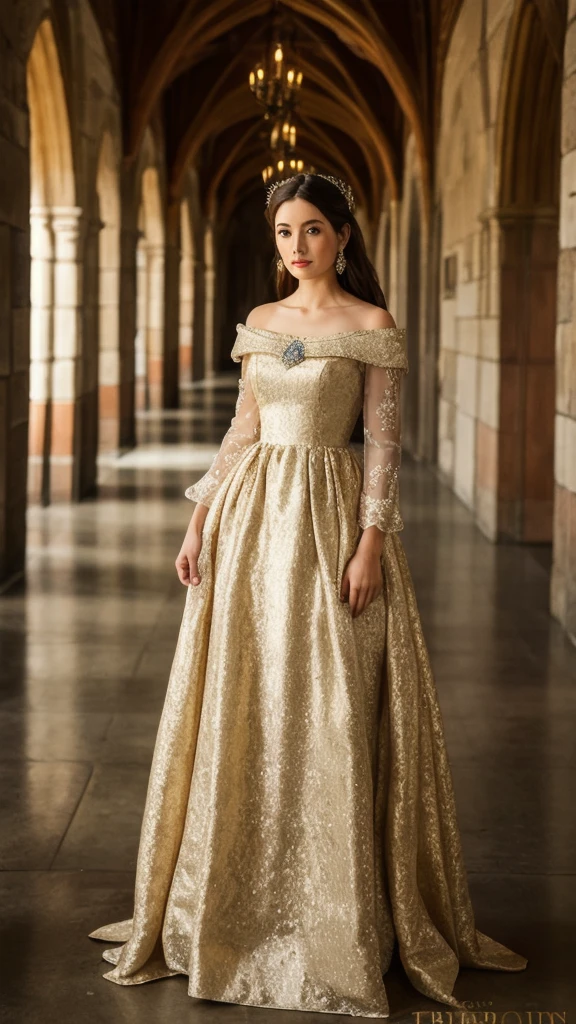 Beautiful Female ,Medieval princess, Long Dress