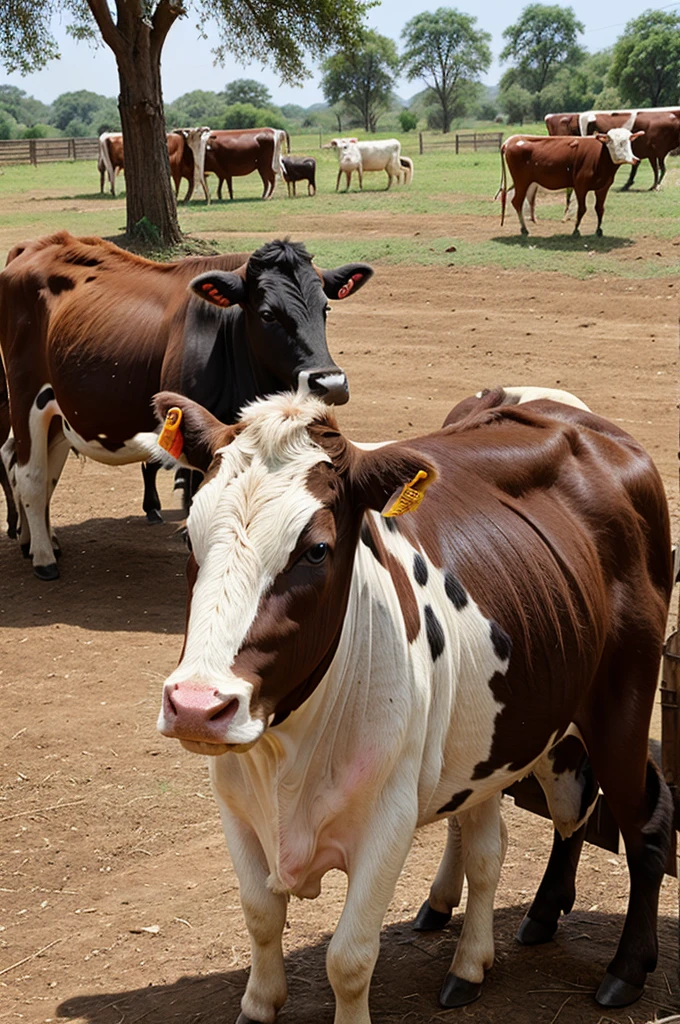 Gaushala with young cows