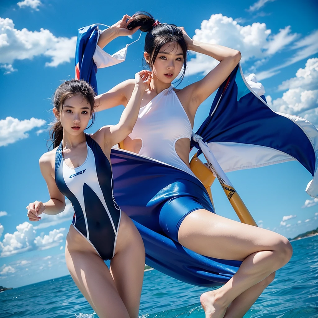 Competitive swimsuit, female, whole body