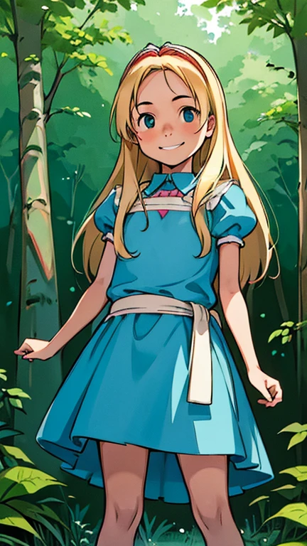 perfect
hand
fingers best quality,masterpiece,1girl,solo,(((NSFW))),(((9years old))),japanese girl,an extremely cute and beautiful girl,highly detailed beautiful face and eyes,petit,cute face,lovely face,baby face,shy smile,show teeth,blonde hair,medium long hair,Hairless pussy,flat chest,skinny,slender,(((wearing Alice dress))),(((standing in forest garden))),she is looking at the viewer,hands lift up dress,(upskirt above the waist:1.1),(no panties:1.1),(open your legs:1.1),(no bra:1.1)