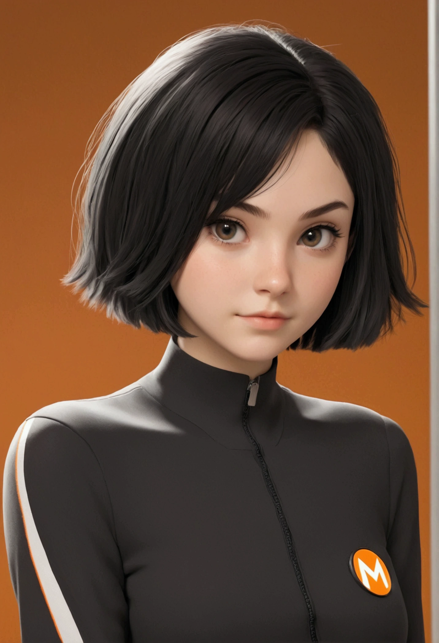 17 year old girl 1.53 monero light black and short hair