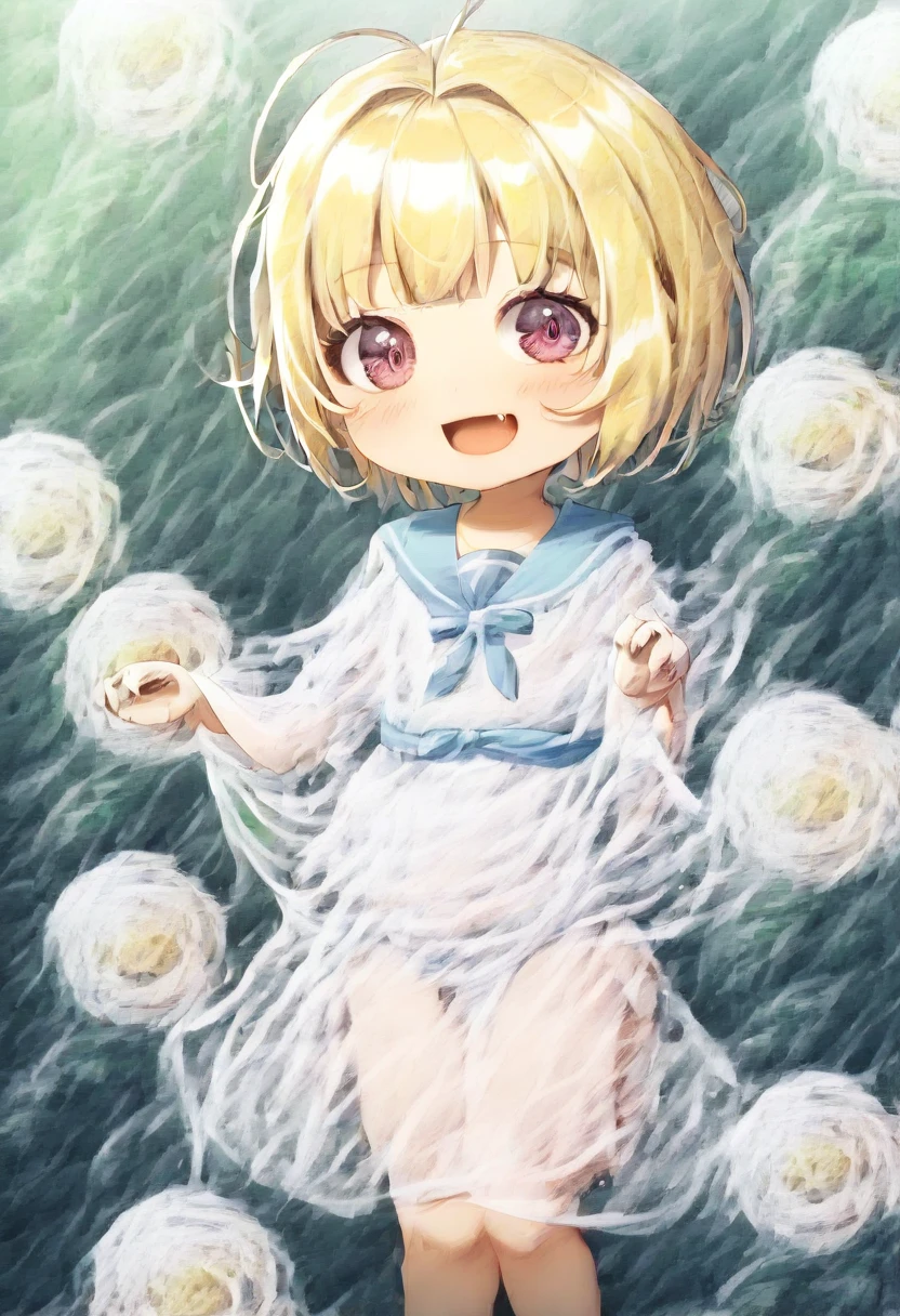 score_9, score_7_up, score_6_up, 1girl, source_cartoon, source_anime,breathtalking Scenery,watercolor,smooth soft skin, natural skin,rating_safe,bfg,mjm
BREAK
(little female child:1.8), (loli:1.8), 4 years old, (loli toddler:1.1),flat chest,baby face,oily skin, ultra cute face, happy smile,beautiful eyes, detailed eyes, puffy eyes,
BREAK
(short blond hair:1.6) messy hair,(fang:1.1), (pink eyes:1.1), highlight on eyes, antenna hair,double tooth,(blond hair:1.1),
BREAK
(long-sleeved kimono inspired white sailor uniform:1.1),(burberry check patterned coral brack hakama:1.5),(wear a transparent material excessive long-sleeves over a sailor uniform:1.3),(long hem coral brack hakama:1.5),(transparent material cape:1.1),sash,head band,Leather ankle boots,
BREAK
kawaii,outdoors,flowergarden,flowerbackground,
