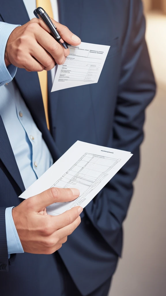 A man holding a plan in his hand of his operations