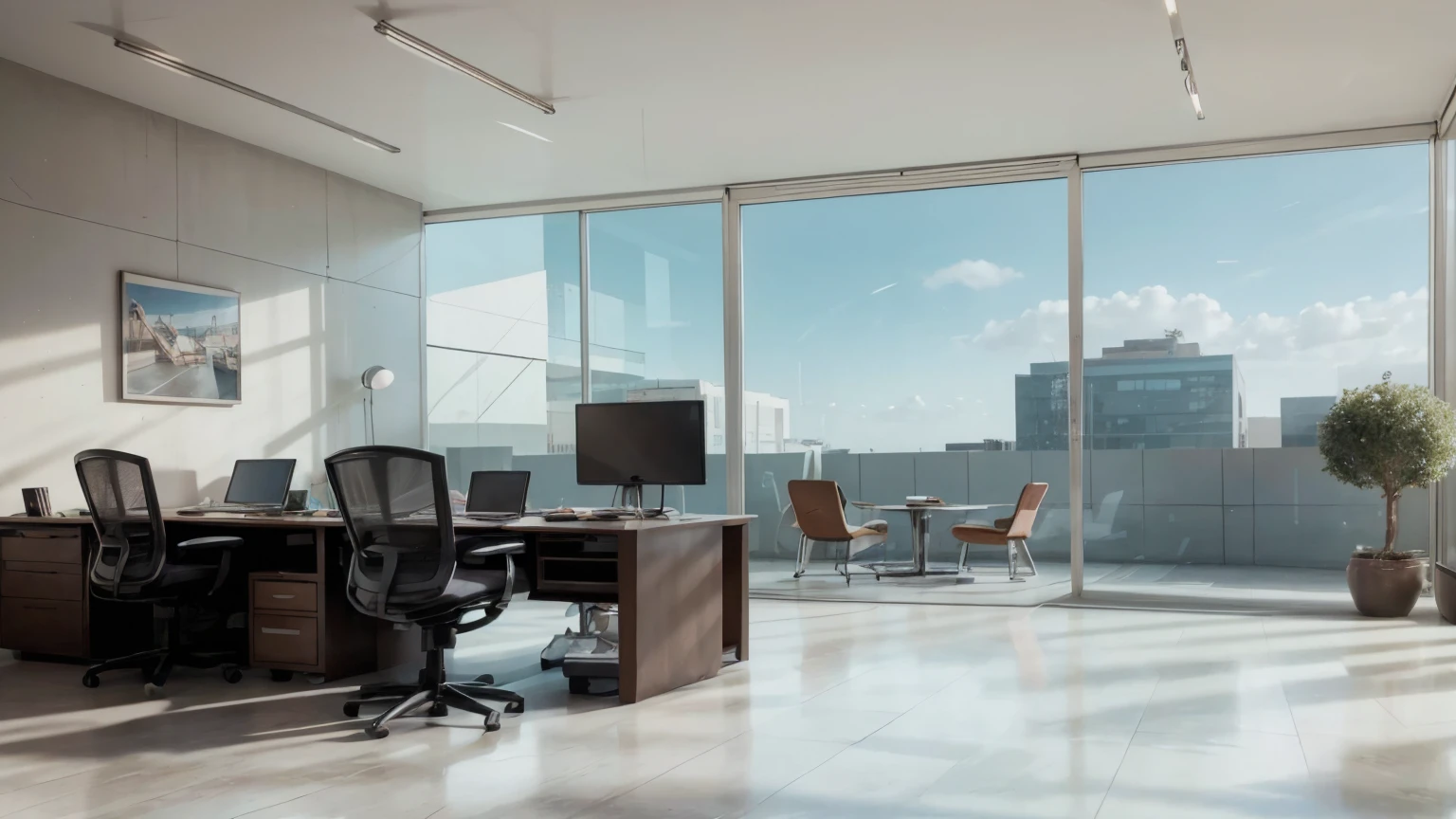 Office space of a technology company,Super real,Like photo,advanced,Very real,Photography,Very fine details,Real-life scenarios