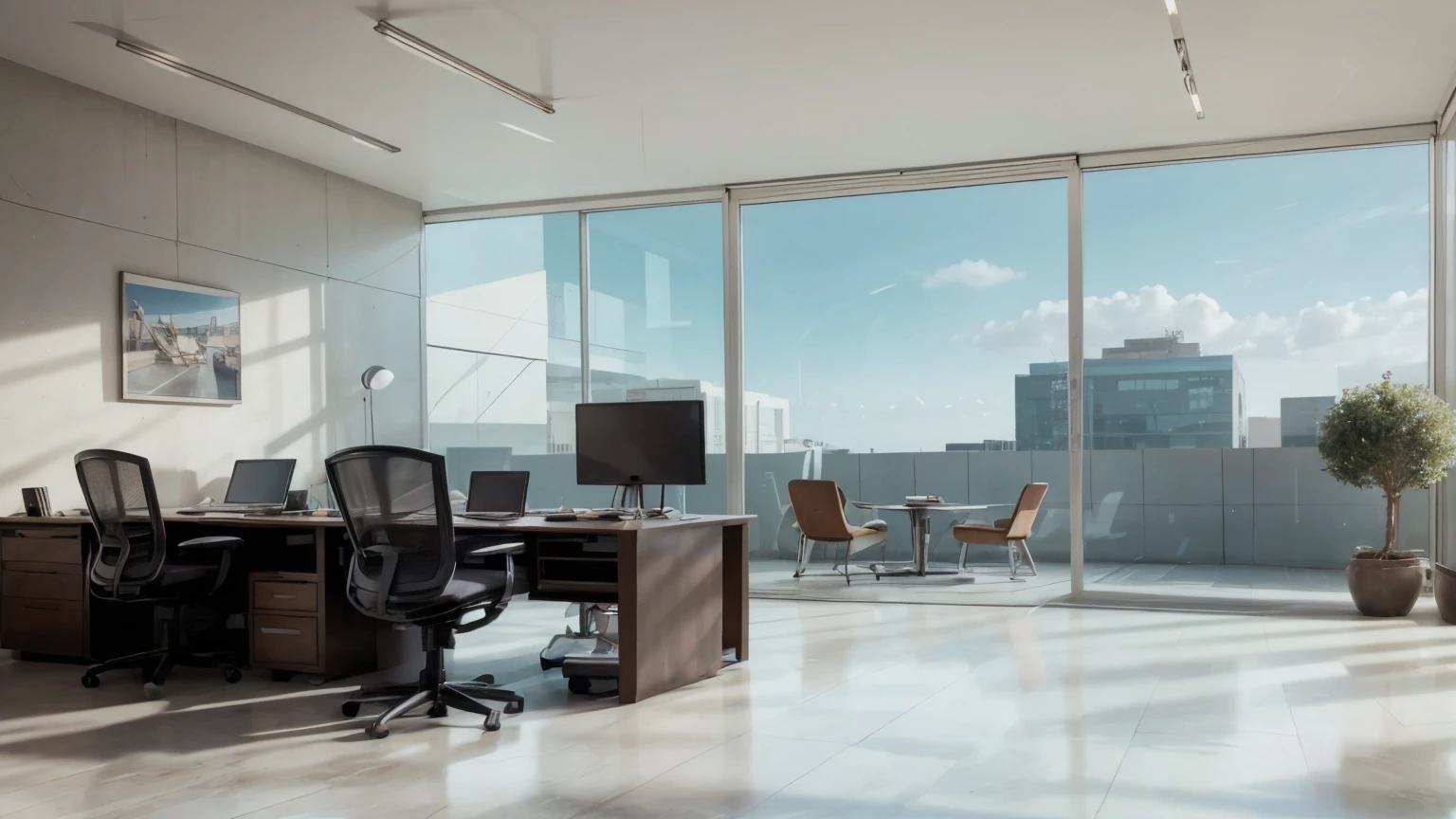 Office space of a technology company,Super real,Like photo,advanced,Very real,Photography,Very fine details,Real-life scenarios