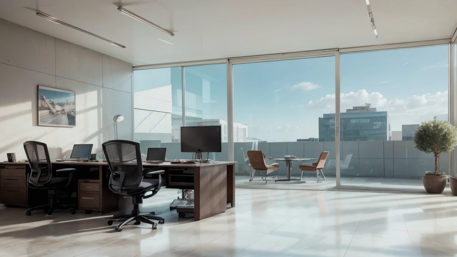 Office space of a technology company,Super real,Like photo,advanced,Very real,Photography,Very fine details,Real-life scenarios