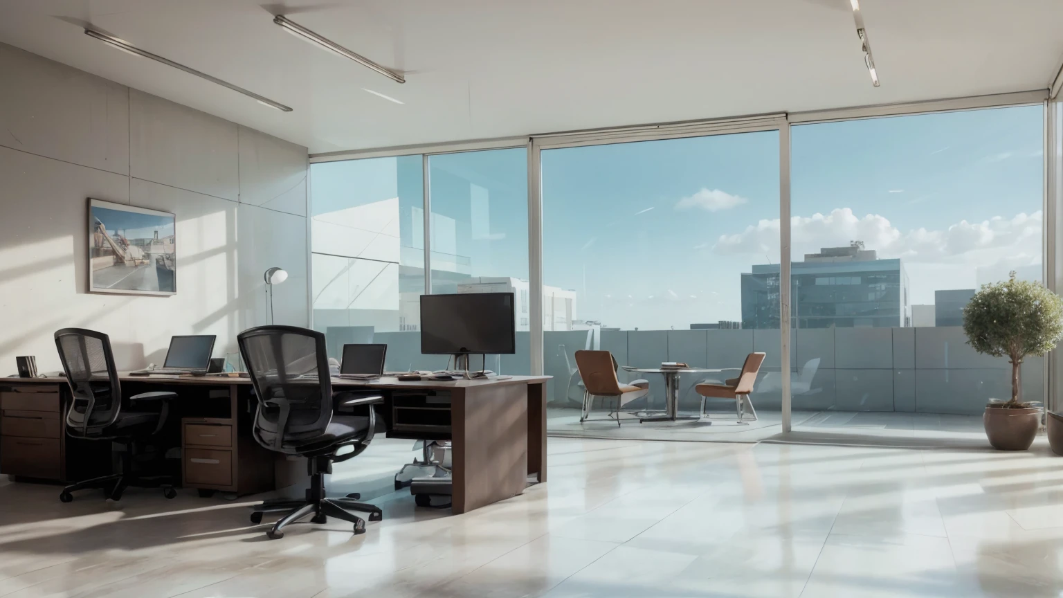 Office space of a technology company,Super real,Like photo,advanced,Very real,Photography,Very fine details,Real-life scenarios