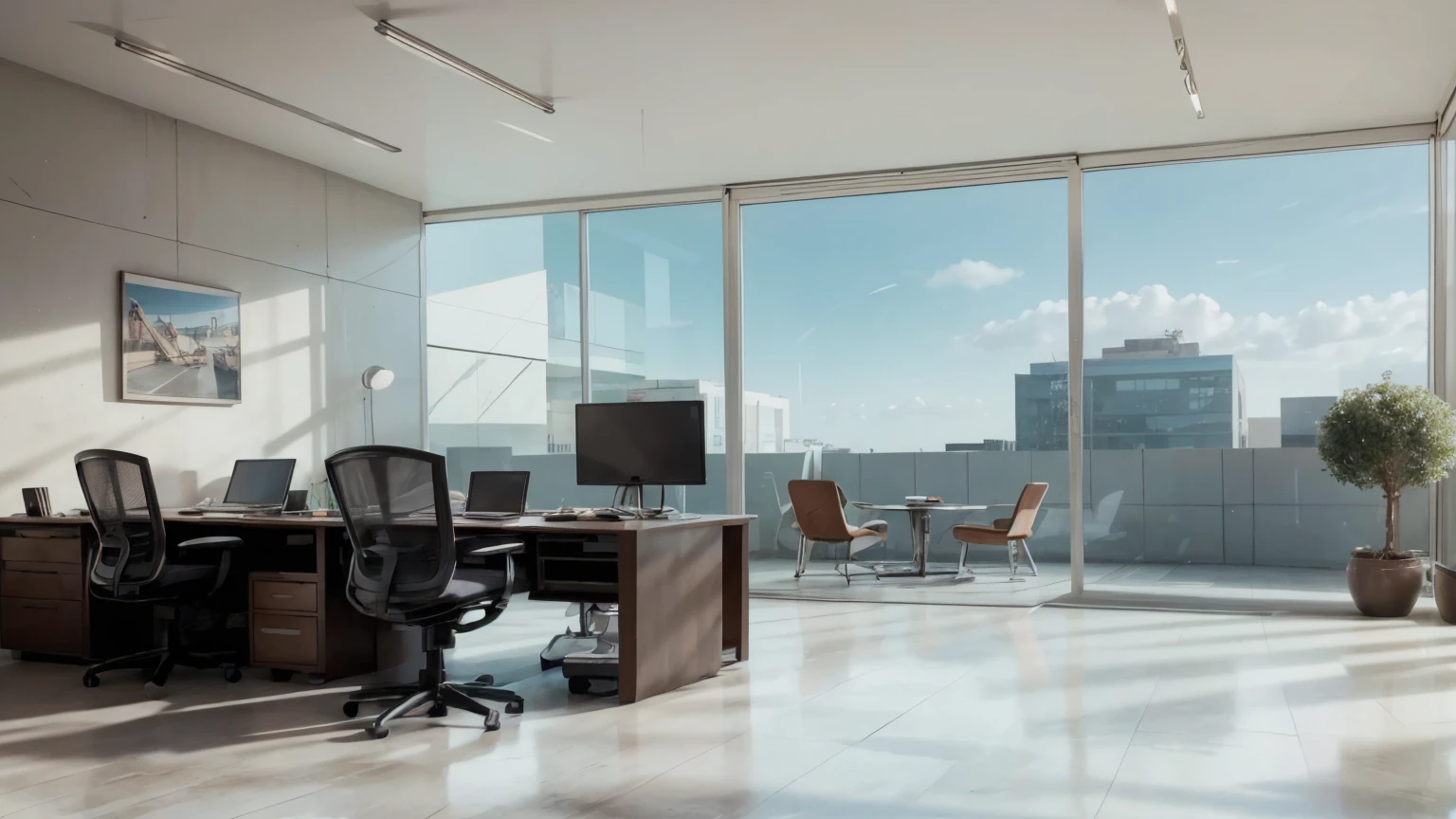 Office space of a technology company,Super real,Like photo,advanced,Very real,Photography,Very fine details,Real-life scenarios