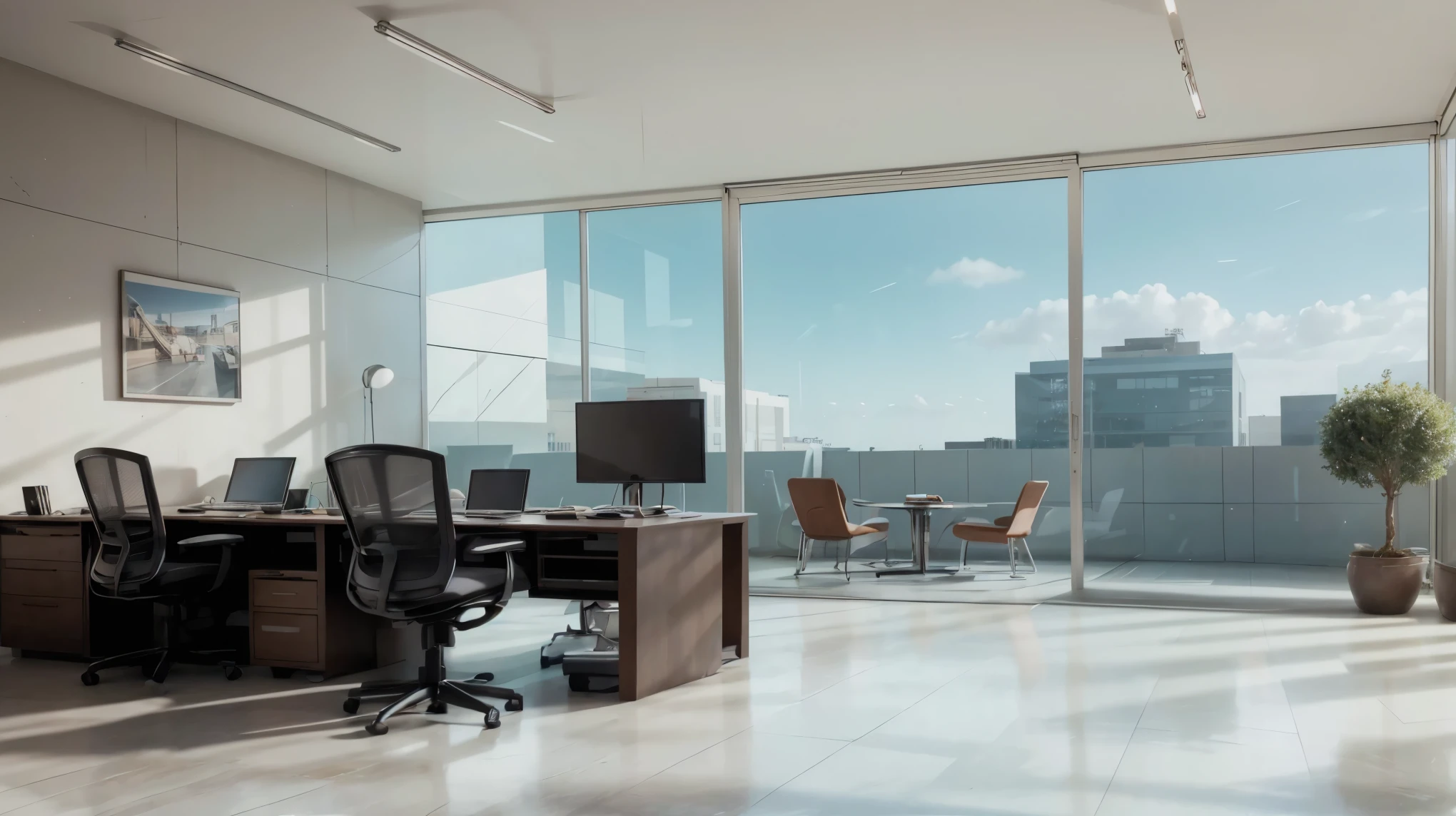 Office space of a technology company,Super real,Like photo,advanced,Very real,Photography,Very fine details,Real-life scenarios