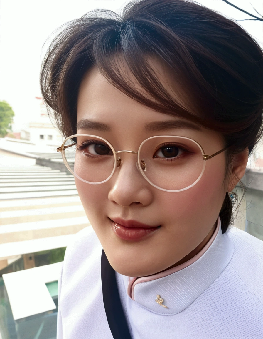 Illustration design, Exquisite Characters, Windows, surface, Brown hair, big eyes, Long cheongsam