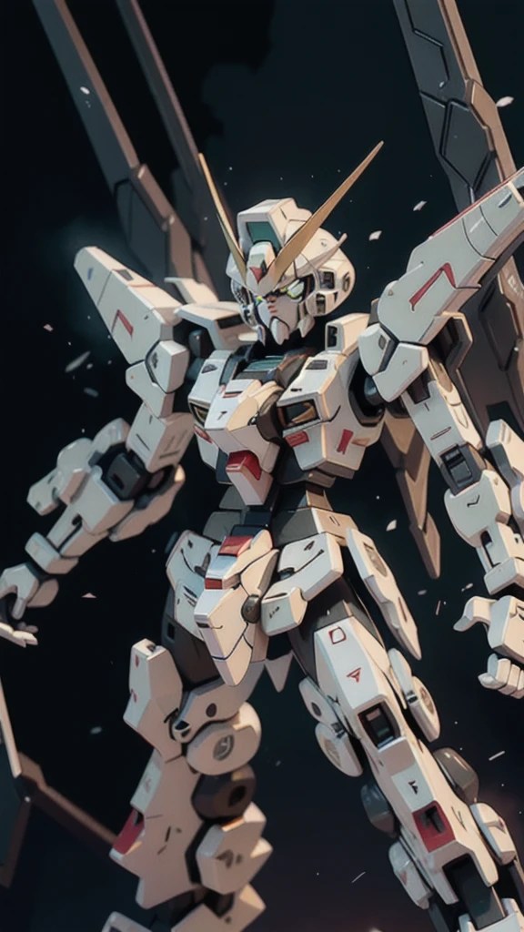 Gundam,Solitary,green_Eye,permanent,No_Humanity,Luminescence,,Mecha,Luminescence_Eye,clasped_hand,_novel,Watching_First,V-Fin,Mobile_Set,
light,Strong contrast,Rich in details,best quality,masterpiece,White background,