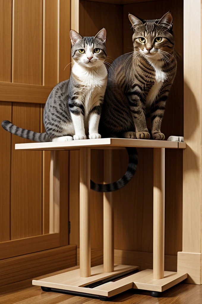 Cat stand up 