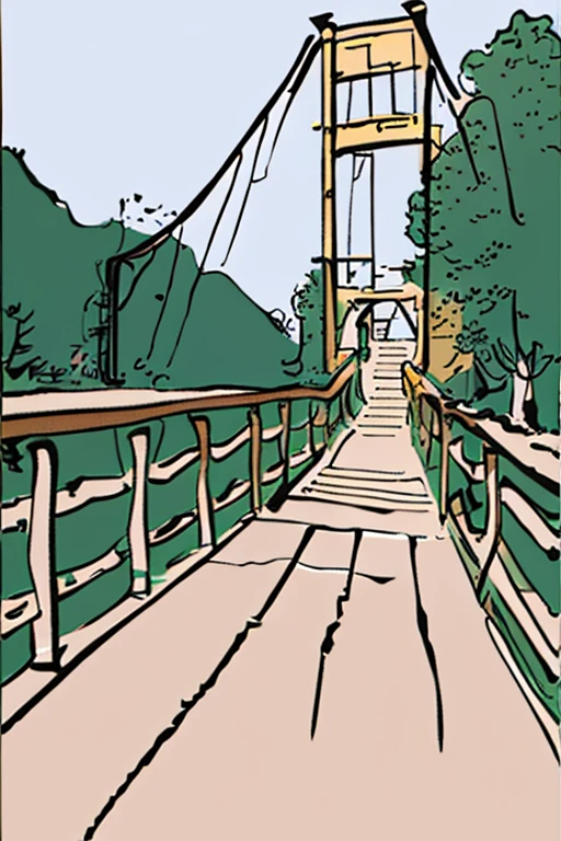bridge and people