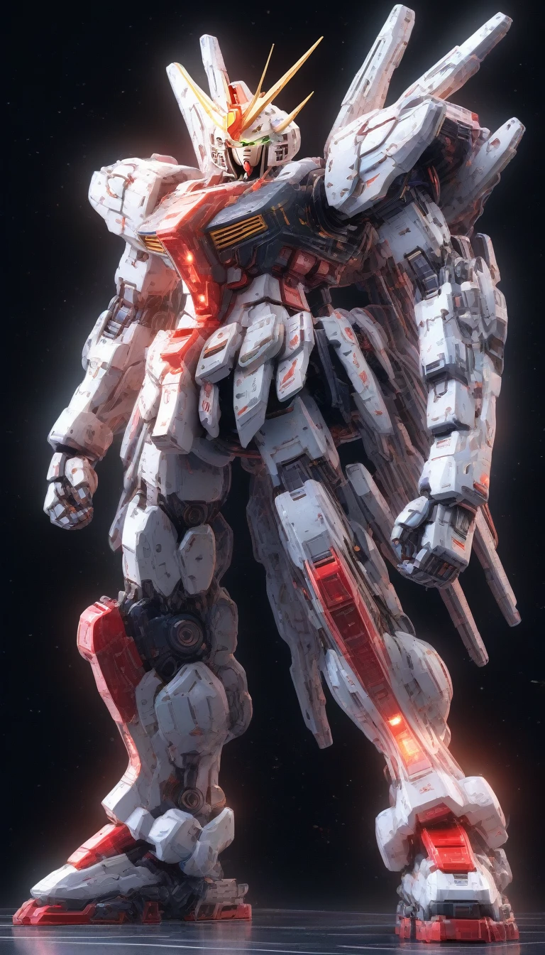 Beijing_Gundam_Oversized,Solitary,permanent,No_Humanity,Luminescence,,Mecha,clasped_hand,_novel,Watching_First,
3D Model,8K,complex,Very detailed,masterpiece,Side Light,HDR,HD,