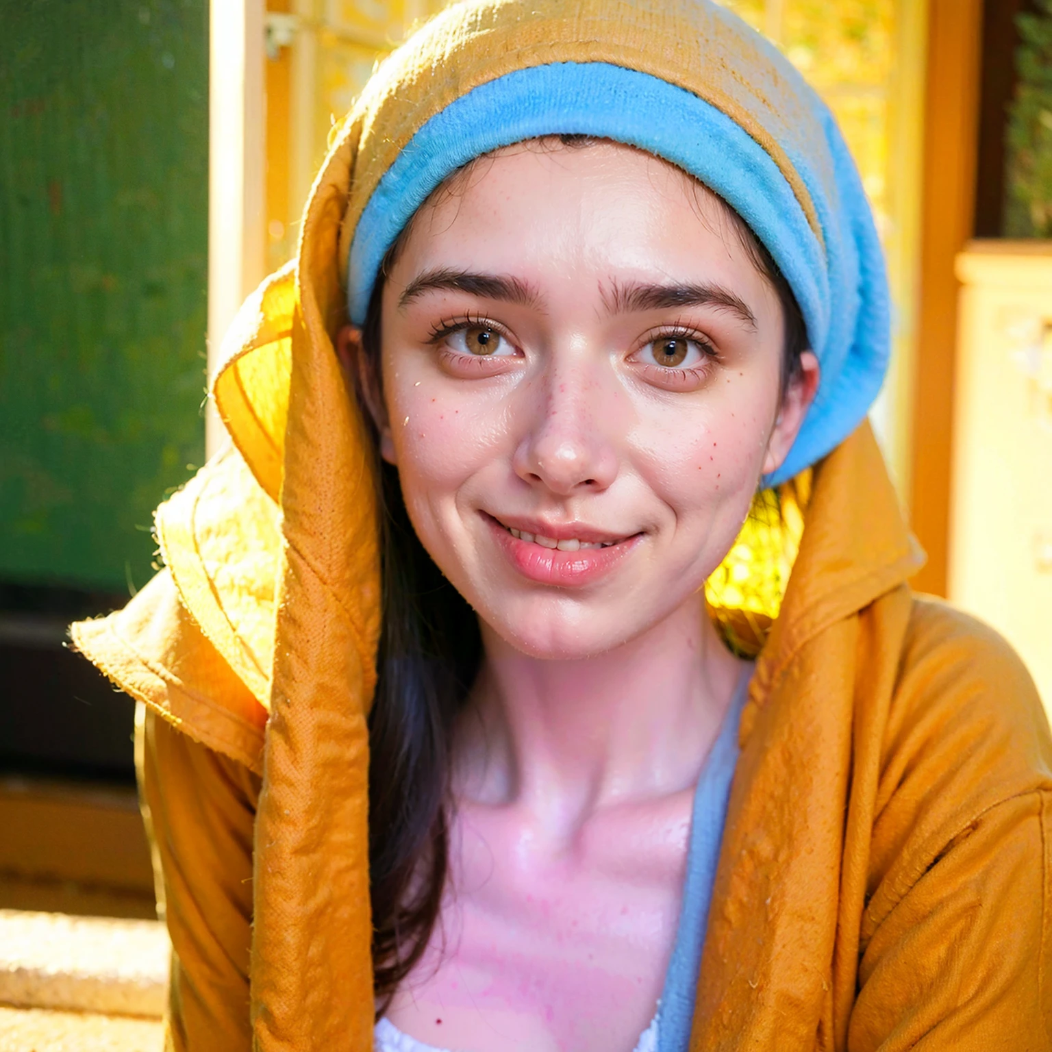 ((Best quality, 8k, Masterpiece :1.37)), (wear hijab girls), girls wear hijab, postion:standing style, (girls wearing hijab moslem), beautiful face, face bukkake, 18 years old girls, hair black, ultra detailed face, ultra detailed body, slim body, lips smile, Beautiful detailed eyes, eyes korean, detailed nose, Natural Lip, ((Lips Smile)), face smile, Wear hijab moslem, fancy jubba thobbe, (photo full body1.1), lview of the blue sky, Slim Body, body erotic, (undressing nude), realistic face, backround people hijab