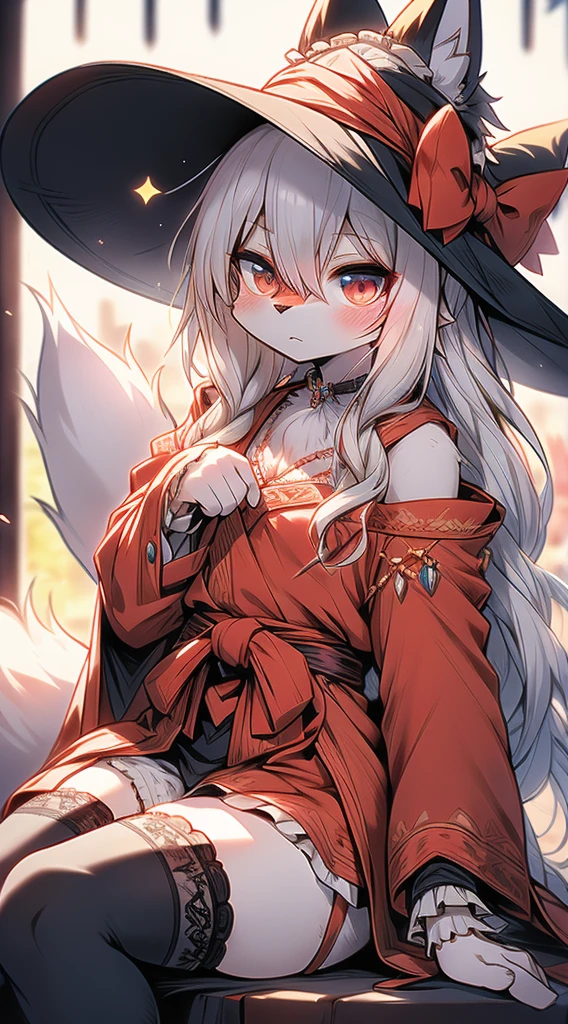 High and cold，Three No，No Expression，cold，cold，****，****，***********，White hair，No Expression，indifferent女孩，indifferent狐狸女孩，indifferent，White hair，Fox ears，White hair all over the body，Anthropomorphic fox girl，White fox girl，白色丝绸Knee socks，Knee socks，Garter stockings，Short robe，Back of robe，Back of robe，Fantasy style，European style，Western style，****ta style，Mage Robe，Lace decoration，Lace decoration的袍子和Knee socks，蕾丝Knee socks，白丝Knee socks，Close-up above the waist，Close-up above the waist，No Expression，furry，furry，fuzzy，fuzzy，furry