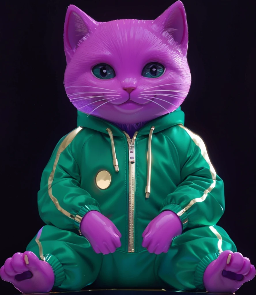 3d render, glossy texture, smooth 3d model, multiple light sources, rim light, sharp post effects render, (glossy plastic texture with multiple big light probe refractions), perfect cgi, smooth silhouette, high intensity refraction, (super glossy material), most beautiful vfx , blue background, plastic refractions, realistic, 4k, high resolution, rim light, photo shoot, commercial photo, profile shot, 4k, rim light, high resolution, 4k, glossy texture, smooth 3d model, multiple light sources, rim light, sharp post effects render, (glossy metallic texture with multiple big light probe refractions), perfect cgi, cgi art created only with gradients, smooth silhouette, high intensity refraction, (super glossy chrome material), most beautiful vfx, blue background, chrome metal refractions, multiple light sources, rim light, sharp post effects render, perfect cgi, digital art, detailed digital art, reflective, best quality, 4k, masterpiece:1.2, ultra-detailed, realistic, vivid colors, dark and moody lighting, The image of the highest quality, ensuring every detail is showcased perfectly. It in 4k resolution, allowing viewers to immerse themselves in the richness of the colors and intricate details. The realistic rendering. under the spotlight, reflecting, high-resolution image, realistic rendering, dark background, and rim light photorealistic The image features three characters standing in front of three houses. The characters are a red-haired mermaid, a purple cat, and an orange dog. They are each holding a yellow maraca