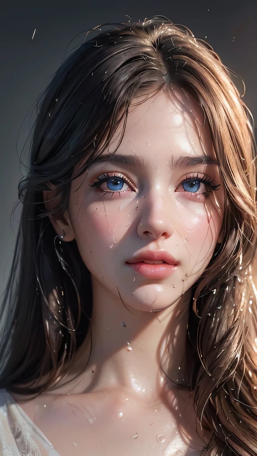 (best quality,4k,8k,highres,masterpiece:1.2), ultra-detailed, (realistic,photorealistic,photo-realistic:1.37),(beautiful detailed eyes, beautiful detailed lips, extremely detailed eyes and face, long eyelashes),studio lighting,physically-based rendering,vivid colors,(Woman soaking wet all over),