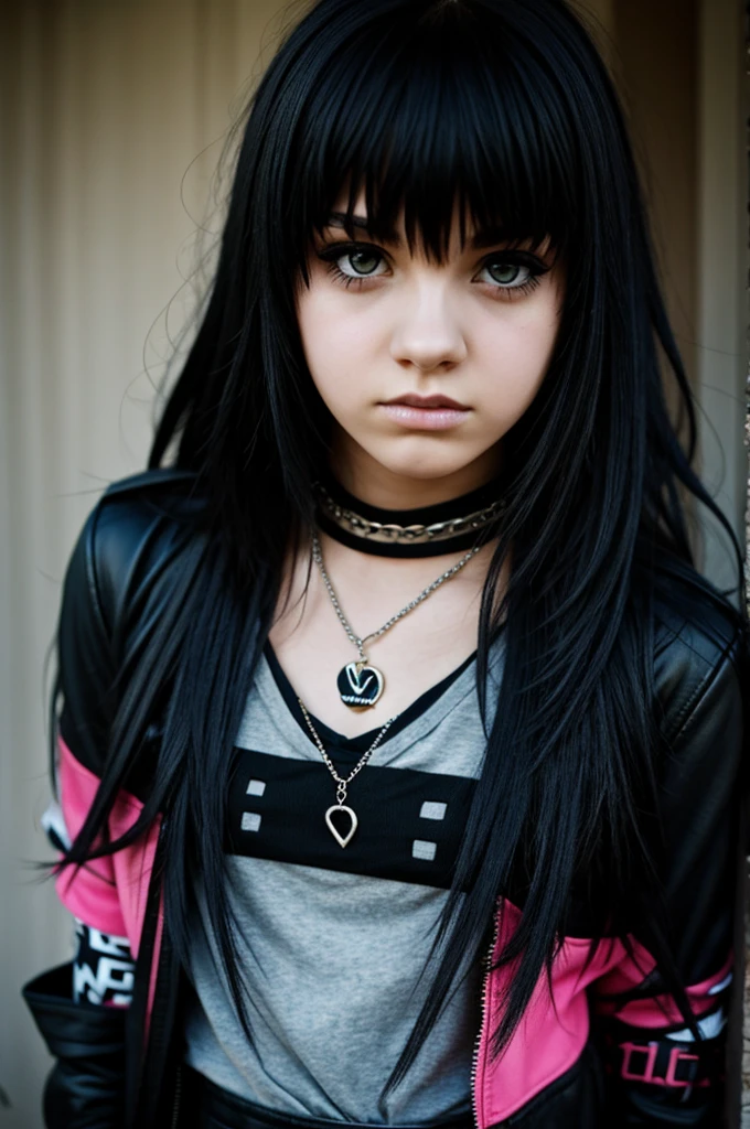 Emo goth american teenager girl