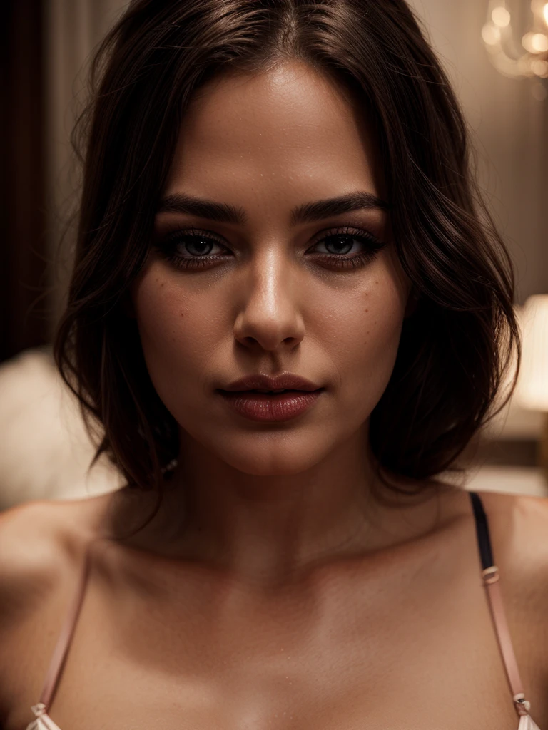 a beautiful woman, wearing sexy lingerie, erotic, full body, detailed face, beautiful eyes, detailed lips, long eyelashes, detailed skin, perfectly proportioned body, highly detailed, 8k, photorealistic, dramatic lighting, cinematic composition