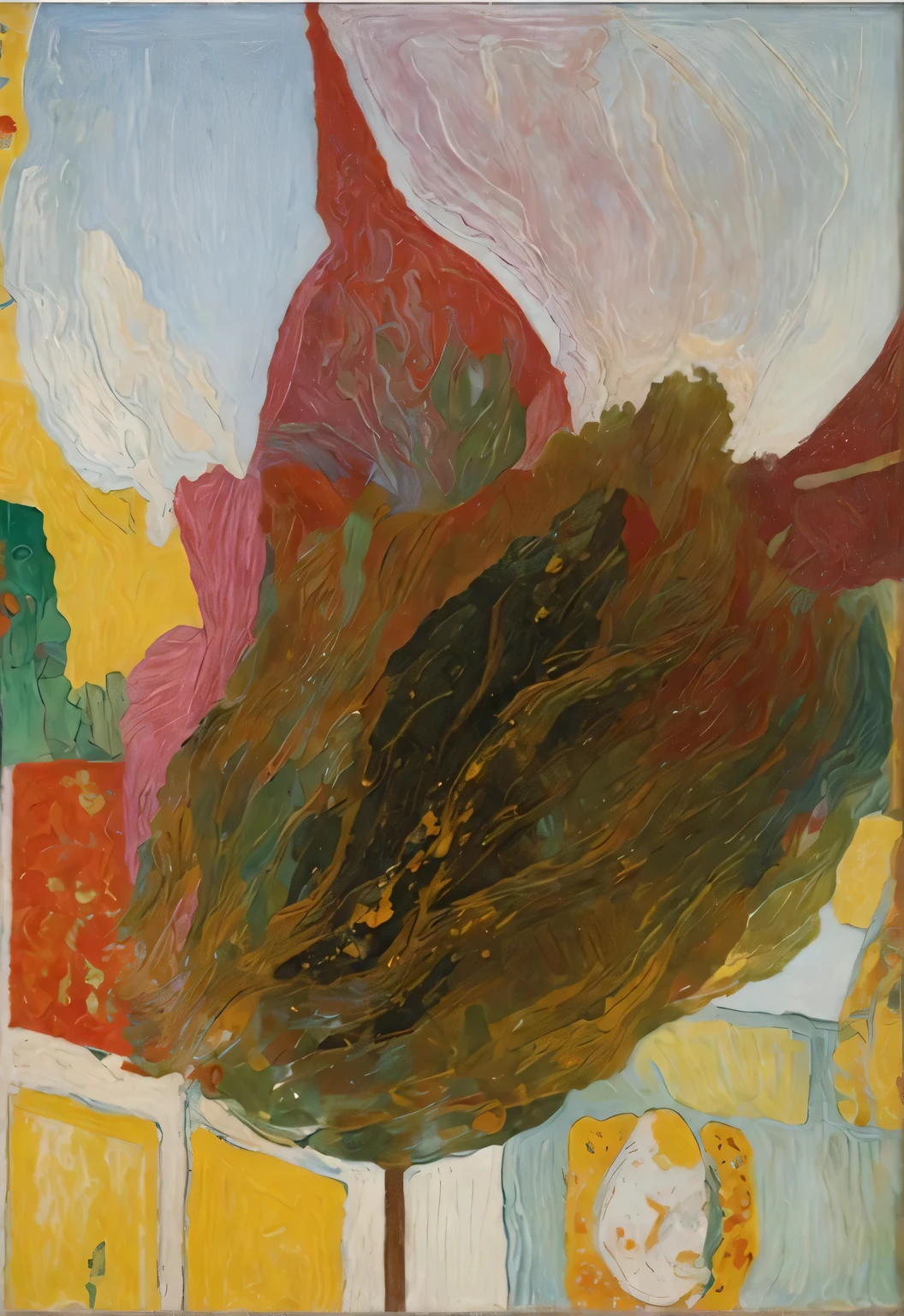 In the selection, substitute the color of the selection with multiple small tiny patches of colors from the surroundings