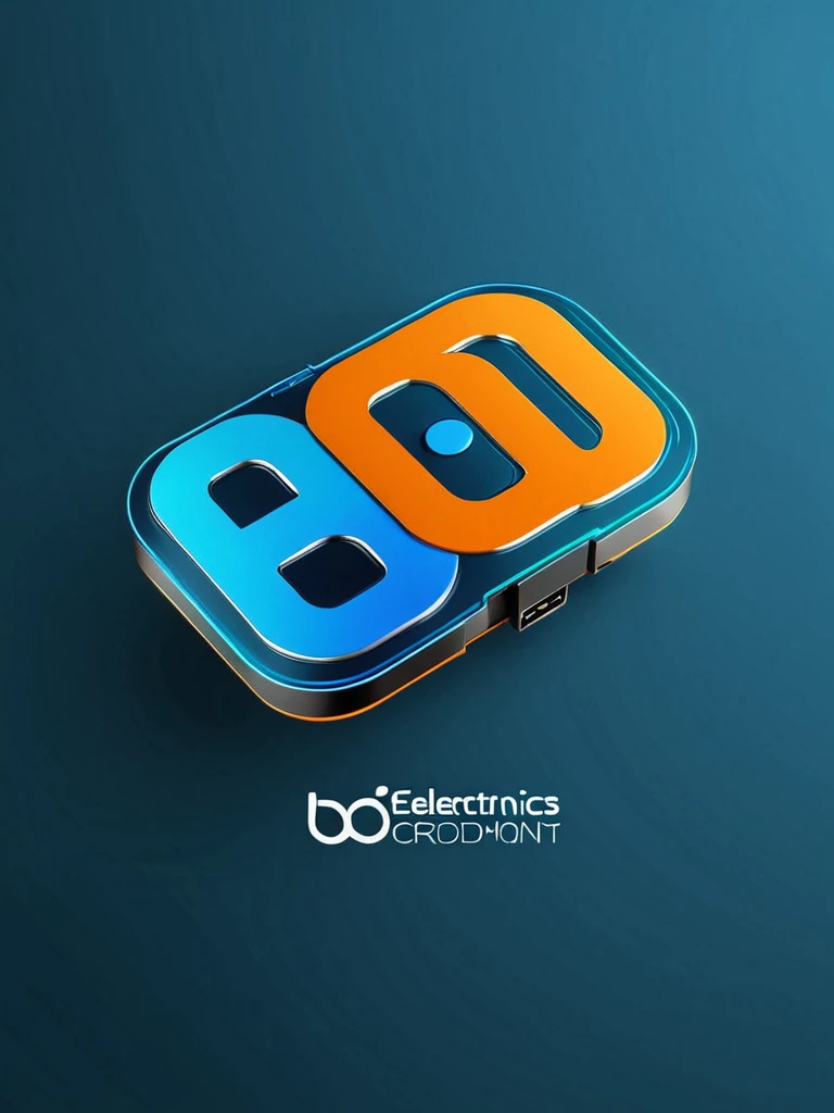 Design a cute and friendly logo for "ab.electronics", an electronics products company. Incorporate playful elements like circuit patterns or electronic components stylized in a whimsical and inviting manner. Use a modern and clean font for the text "ab.electronics". Include bright and cheerful colors like blue, green, and orange to convey innovation and friendliness. Ensure the overall design is simple yet memorable, suitable for a wide range of electronic products.