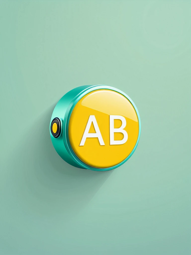 Create a logo for "ab.electronics", an electronics products company, with a cute and modern design. Incorporate a stylized depiction of an electronic component like a capacitor or resistor, rendered in a friendly and approachable style. Use soft, pastel colors like light blue, mint green, and soft yellow to create a calming and welcoming feel. Include the text "ab.electronics" in a clean and contemporary font, ensuring readability and modernity. Aim for a logo that evokes trust and reliability in electronic products.
