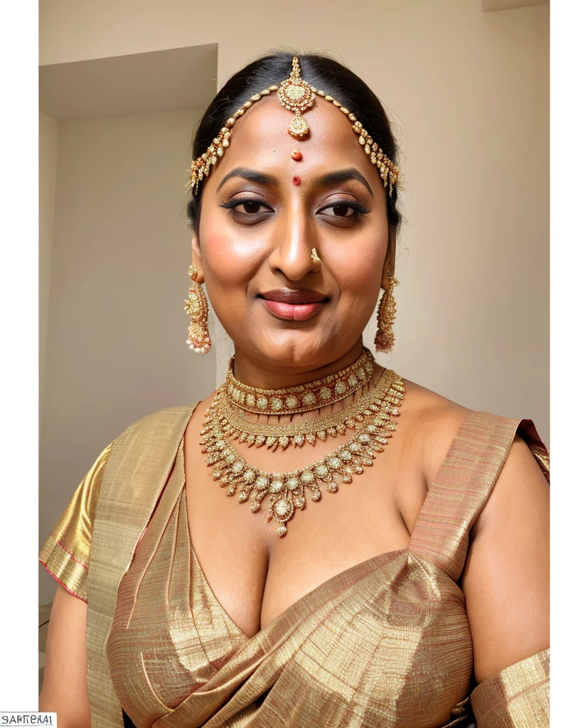 Realistic Representation of Savita bhabhi, tempting figure, busty aunty, goddess of lust, cougar lady, mommy, mommy figure, bulky figure, big milkers, doodhwali, sizzling hot, lonely Nextdoor aunty bhabhi , chubby aunty, sweat, oiled body, irresistibly hot, inspired by famous Indian adult comics by amarshrostha, Foto RAW, photorealistic, photography, full body shot, 50 years old Woman, master shot, perfect eyes, goddess like beauty, pierced eyes, perfect thick chubby mallu Desi aunty bhabhi, Wearing a Stanapatta, a chest-band.Saree model, model Photography, Indian saree shoot, Indian traditional wear advertising photography, traditional wear brand shoot, face of Indian actress Sonakshi Sinha, masterpiece, realistic, realism, incredible details, pleasure, photorealism, detailed skin, skin pores, high contrast, photorealistic Artstation 8k HD digital art trend of high definition and detailed realistic skin texture, ultra detail, realistic skin texture, armature, best quality, ultra high definition, (photorealistic:1.4),, high resolution, detail, raw photo, sweat, Re sharp, by Lee Jefferies Nikon D850 Film Stock Photo 4 Kodak Portra 400 Camera F1.6 Lens Rich Color Ultra Real Realistic Realistic Textures Dramatic Lighting Unreal Engine Trending at Art Station Cinestill 800,(pele altamente detalhada: 1.2), 8k UHD, DSLR, soft-lighting, alta qualidade, grain of film, Fujifilm XT3,she didn't like to wear blouse or bra, intricate, she is happy to wear only saree, she hates blouse or bra, detailed hairy armpits, hyper realistic skin, skin pores, veins, wet body, hyper realistic sweaty body, sweat, veins, short hairs on armpit, stubble armpits, hyper realistic hairy armpits, low waist saree, deep juicy navel, insane details,