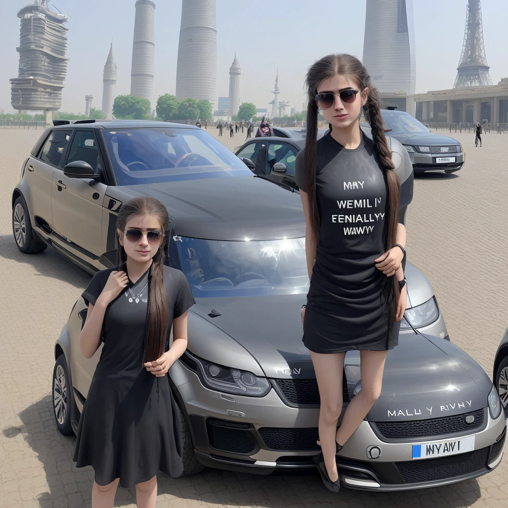 My name is menhaj. I have long smooth hair till my neck. I wear roy sunglasses. I wear world best clouth.and i have ponytail hair style. I am standing under effal tower with rang rover and some girls are dancing a litlle away from me.
Use my name in range rover numberplate.