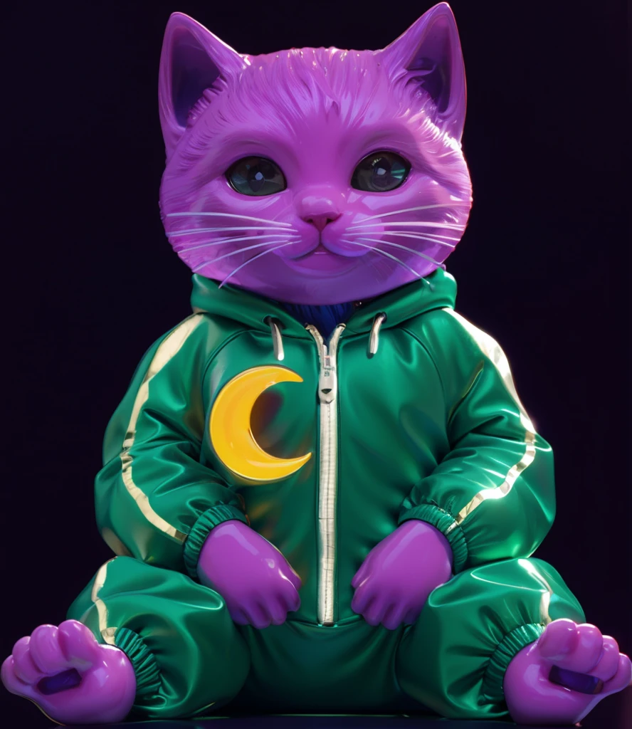 3d render, glossy texture, smooth 3d model, multiple light sources, rim light, sharp post effects render, (glossy plastic texture with multiple big light probe refractions), perfect cgi, smooth silhouette, high intensity refraction, (super glossy material), most beautiful vfx , blue background, plastic refractions, realistic, 4k, high resolution, rim light, photo shoot, commercial photo, profile shot, 4k, rim light, high resolution, 4k, glossy texture, smooth 3d model, multiple light sources, rim light, sharp post effects render, (glossy metallic texture with multiple big light probe refractions), perfect cgi, cgi art created only with gradients, smooth silhouette, high intensity refraction, (super glossy chrome material), most beautiful vfx, blue background, chrome metal refractions, multiple light sources, rim light, sharp post effects render, perfect cgi, digital art, detailed digital art, reflective, best quality, 4k, masterpiece:1.2, ultra-detailed, realistic, vivid colors, dark and moody lighting, The image of the highest quality, ensuring every detail is showcased perfectly. It in 4k resolution, allowing viewers to immerse themselves in the richness of the colors and intricate details. The realistic rendering. under the spotlight, reflecting, high-resolution image, realistic rendering, dark background, and rim light photorealistic The image features three characters standing in front of three houses. The characters are a red-haired mermaid, a purple cat, and an orange dog. They are each holding a yellow maraca
