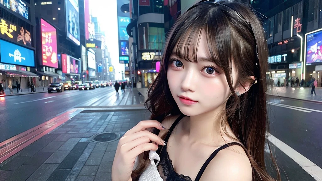 Highest quality、masterpiece、High resolution、Wuxi 1girl、bra、Panties、Super beautiful face、Super beautiful eyes、Super beautiful hair cyberpunk