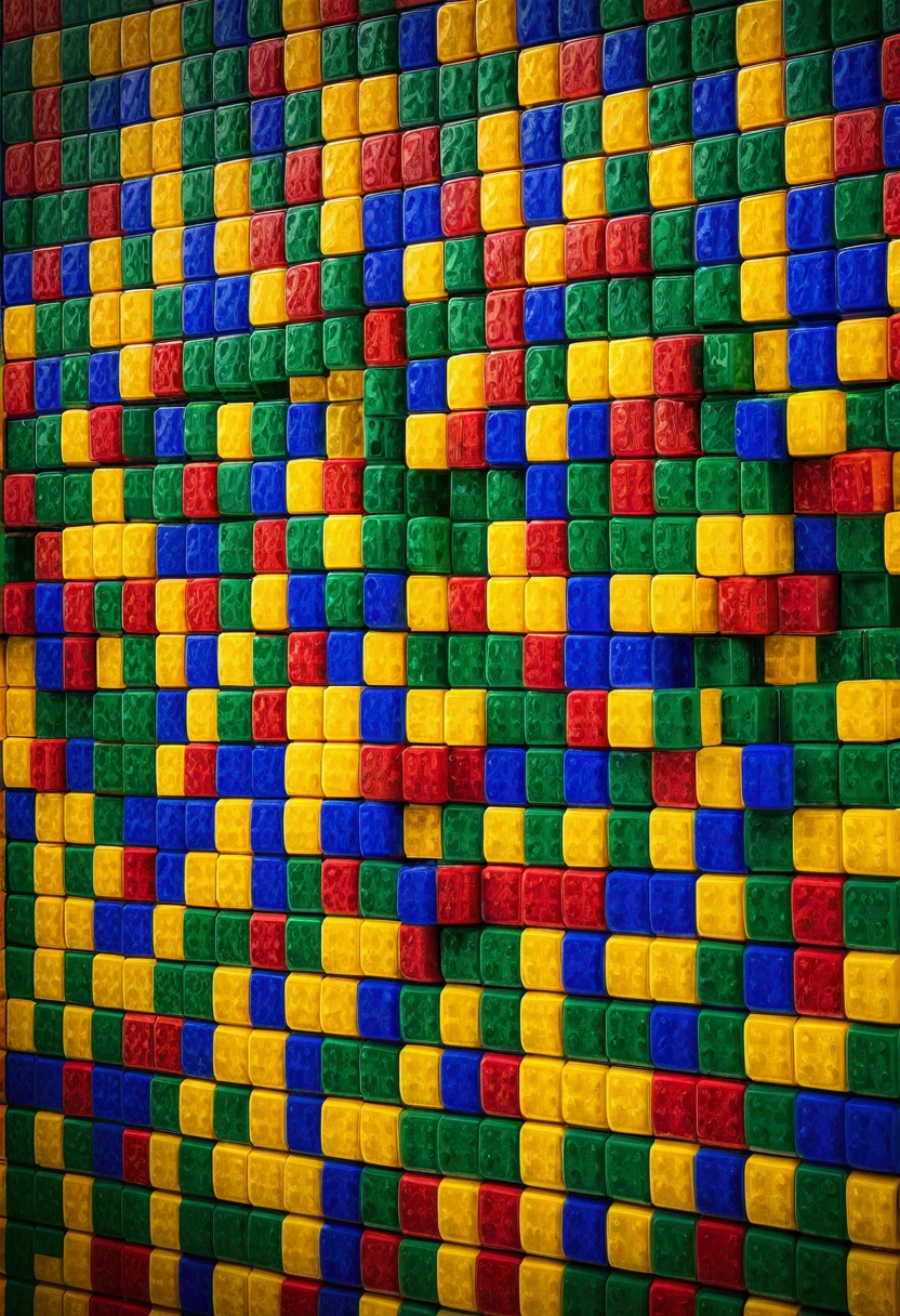 A wall of Rubik&#39;s cubes