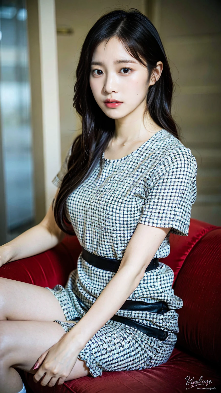 masterpiece, Highest quality,Young girl, plum_Pie&#39;s Eyes, brown, ChoppyBob,enviable _face,Glowing Skin,Medium chest,Beautiful leg lines:1.3,Thick thighs, Narrow waist,, Knee socks,tie,((Pencil Skirt)),Red high heels, pantyhose, , trail_Lined_and_開flower_cherry_flower_wood,,View your viewers,From below,whole body, Legs Up Sex,