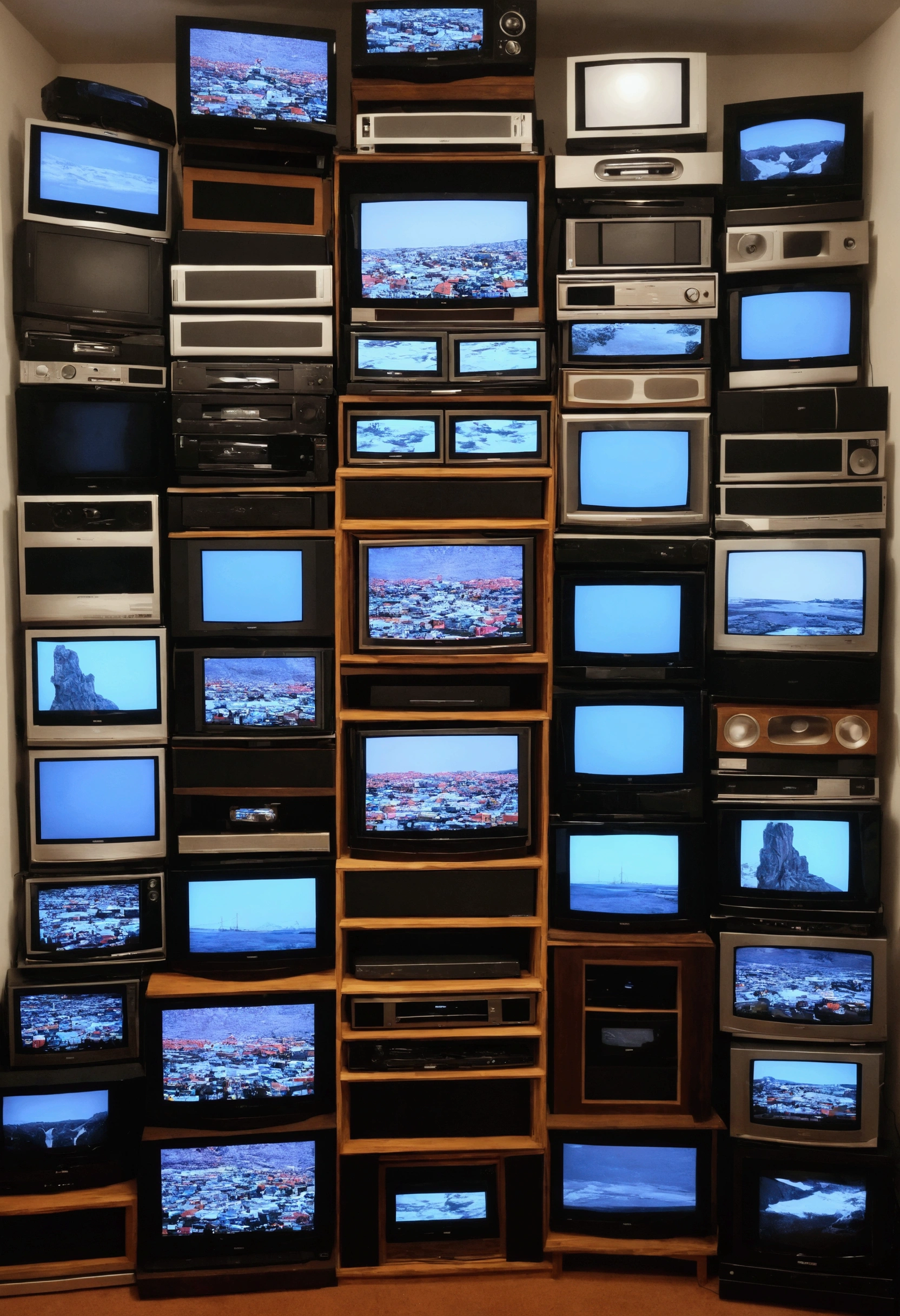 Stack a mountain of TVs