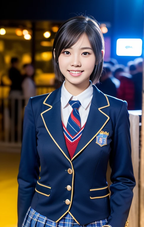 (1 youthful eurasian lady, early 20s, at an Aquarium, (((full bodyesbian))), ((Girls' High School Uniforms)), short_bob_hair_ponytail, Dimples, Friendly & Kind smile, snaggle-tooth, realistic skin textures, healthy body proportion, hyper-realism, photorealistic, beautiful detailed eyes, high contrast, ultra HD, top image quality, fine details, very meticulously, masterpiece, the_cowboy_shot, bokeh background, Serene Ambiance, LED blue light) #MondayBlues #MondayMotivation