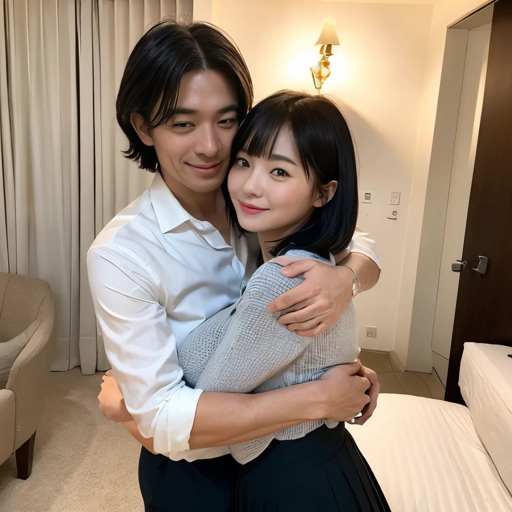 Couple2 people, 2 people, Highest quality, 8k, Japanese women photos, , kindergarten teacher, Short Bobな黒髪,, ((plump)), ((Big Breasts)),Tight clothing,Close relationship,, The best smile,Grow eyes, Shining happiness, Caring personality, Sweet feminine aura, Calm but firm attitude, I have a few freckles on my cheeks, A spirit of warmth and joy, Discreet and perfect for class,Eyes that shine with devotion, a humble and dedicated kindergarten teacher,超Big Breasts,Big Breasts,Close relationship,mini skirt,Short Bob,Short Bob,Short Bob,17 years oldreaking.,Cute pose,Cute pose,Purikura,Purikura,Finger Heart,The whole body was photographed,超luxury,超Big Breasts,Big Breasts,Big Breasts,It's heartbreaking.,I can see your chest,Emphasized breasts,Big Breasts,Big Breasts,Tight clothing,mini skirt,bangs,suit,Tight shirt,Please button up your shirt,Collared shirt,Coupleの2 shots,Coupleの2 shots,Coupleの2 shots,Kindergarteners,Big Breasts,超luxury,Couple,仲良しCouple,仲良しCouple,2 shots,Big Ass,40-year-old male,40-year-old male,40-year-old male,40-year-old male,man with his hands around his waist,man with his arms around his waist,man with his arms around his waist, 40-year-old male,40-year-old male,40-year-old male,40-year-old male,man with his hands around his waist,man with his arms around his waist,man with his arms around his waist, 40-year-old male,40-year-old male,40-year-old male,40-year-old male,man with his hands around his waist,man with his arms around his waist,man with his arms around his waist, 40-year-old male,40-year-old male,40-year-old male,40-year-old male,man with his hands around his waist,man with his arms around his waist,man with his arms around his waist,超luxury,luxury,黒髪のShort Bob,Short Bob,Night view,Night view,綺麗なNight view,High floors,窓から綺麗なNight view,Inside the hotel room,Inside the hotel room