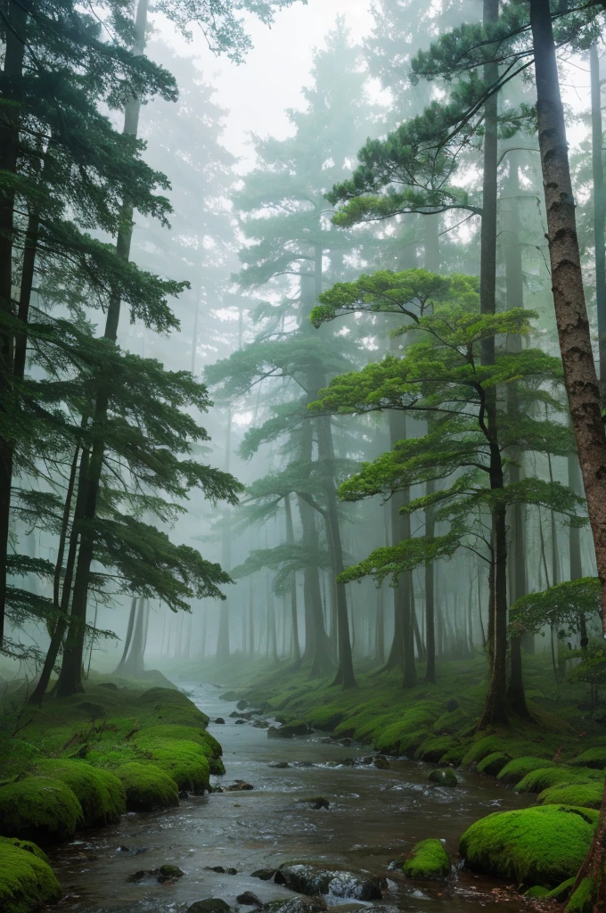 Morning Mist Forest