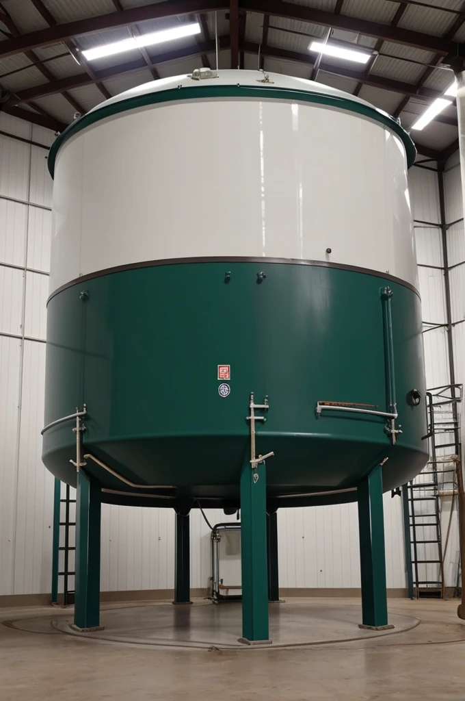 Need a picture of 10 200 liter tanks located inside the tank.