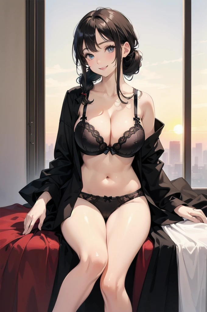 ((Highest quality, 8k, masterpiece: 1.3)), Sharp focus: 1.2, View your viewers, Perfect Style, (((Spread your legs, Sit with your knees bent)))), (Open your mouth: 1.5), (close your eyes: 0.88), Attractive feminine body, beautiful, beautiful, The most famous in the world, (Ultra-realistic), (Photorealistic), (Increased resolution), (8k), (Very detailed), (Best Photos), (Beautiful and detailed eyes), (Highest quality), (Super detailed), (masterpiece ), ( wallpaper), (Detailed face), alone, 1 Girl, View your viewers, Fine details, Detailed face, Pure Erotic Face Ace_v1, smile, Half Body, See-through underwear, white, Long legs, Narrow waist, Hips, Ultra-fine makeup, Ultra-fine fiber material, Spread your legs, Browsing Caution Tabletop, Highest quality,
Super detailed, In detail, High resolution, In 8K,
((Photorealistic:1.4, Raw photo, 超A high resolution,Best image quality: 1.4)),
wallpaper,
((Perfect body composition 1.5)),
beautiful細かい目, Natural color lip,
((穏やかなsmile:1.5)),
((Random cute hairstyles)),
((Quite large breasts:1.2)),
((from the front:1.5)),
((Proudly、Look under the eyes、Proudly、Mole on arm:0.9)),
((Randomly blurred background)),((The Sunset Sun)),((I can see her big cleavage:1.5)),
((Random and cute expressions)),,
Highly detailed and professional lighting、
Perfect dynamic composition, beautiful細かい目,((Leaning forward significantly)), ((Cute underwear in random colors:1.6)),((No bra:1,5)),((smile,Harajuku)),((sexy shot looking at camera)) human Not anime