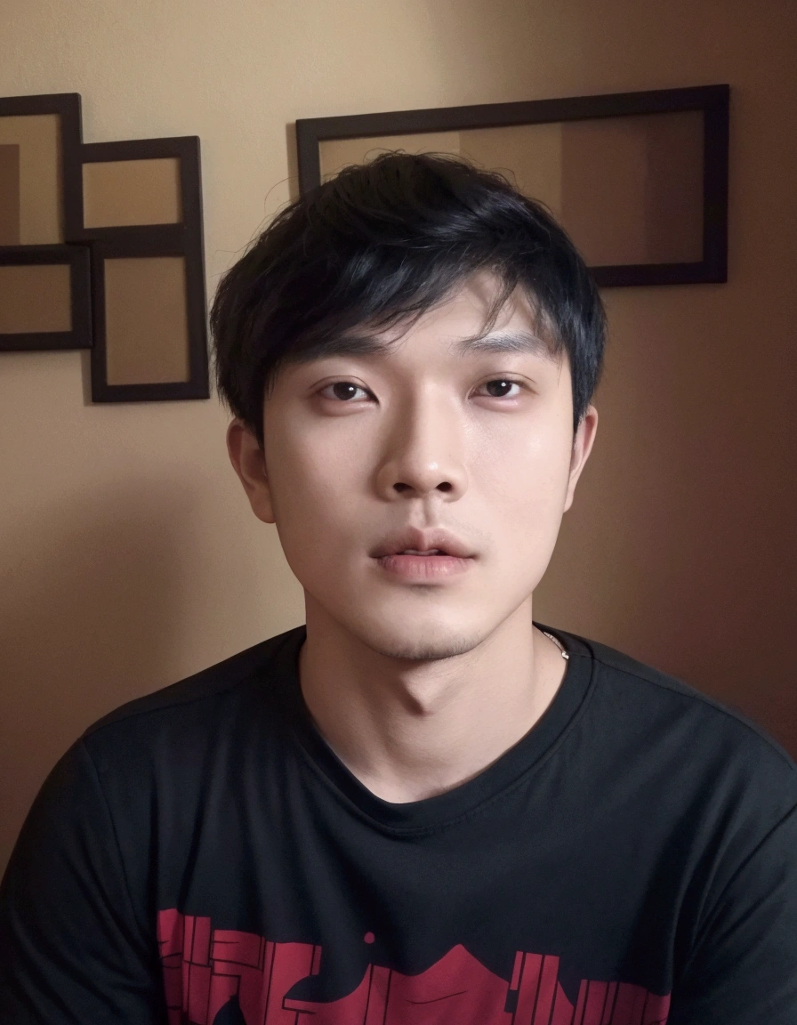 arafed man with a black shirt and a red shirt, 2 7 years old, ramil sunga, 2 8 years old, thawan duchanee, john jude palencar, 2 9 years old, 2 3 years old, bao pham, south east asian with round face, nivanh chanthara, with accurate face, help me , realistic 4k