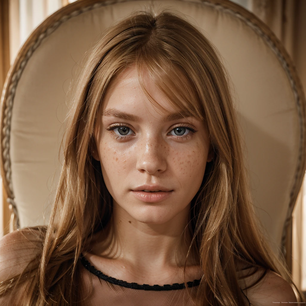 Ultra realistic photo portrait of a blondie with straight hair, european, no makeup, few freckles, meticulous detailled, highly detailled, 4k, high resolution, award winning photography