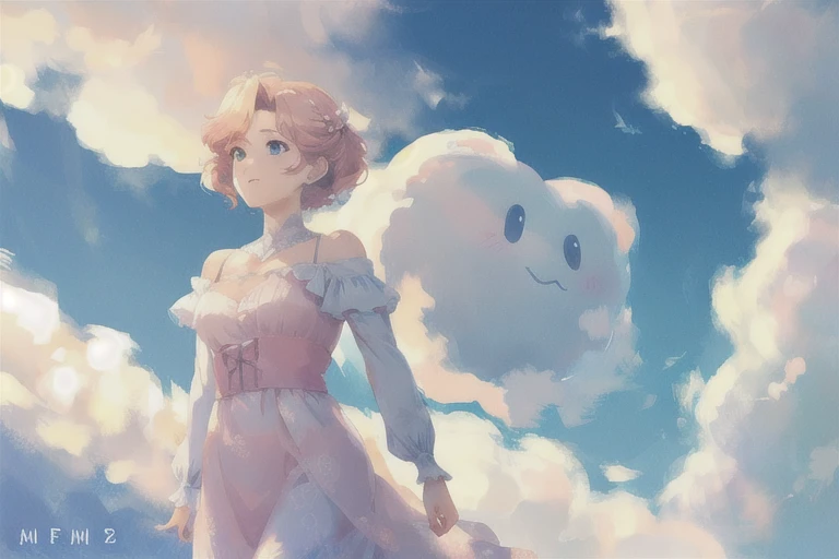 cloud shaped like a beautiful woman