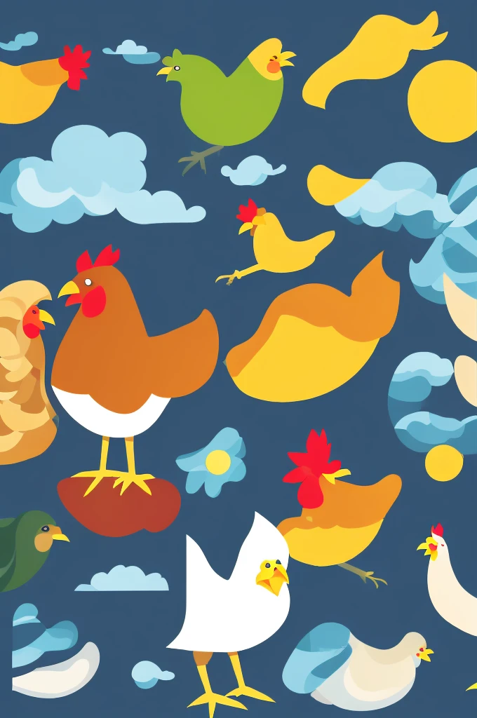 chicken,weather,icon,White background,Skeuomorphism
